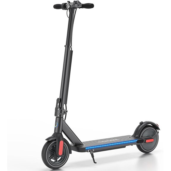 Caroma Electric Scooter, 350W/500W/750W Powerful Motor, 20/25/30 Miles Long Range, 20/25 Mph Top Speed, 9" Solid Tires, Folding E Scooter for Adults with Dual Braking, Cruise Control