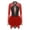 Burgundy, variant on Miaeowve Figure Ice Skating Dress for Women Mesh Sheer Rhinestones Roller Skating Leotard Dress Black M