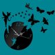 thumbnail image 2 of Butterfly Star 3D Acrylic Stereo Living Room Bedroom Decorating Mirror Wall Clock, 2 of 4