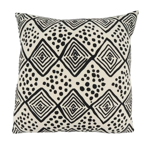 Mudcloth Cotton Oversized Decorative Throw Pillow