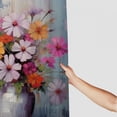 thumbnail image 3 of Pratyus Flowers Butterfly Shower Curtain Waterproof Bathroom Decor Set with Hooks 100% Polyester Home Bathtubs Decoration 36"x72, 3 of 7