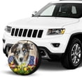 thumbnail image 2 of KAKALAD Cute Puppy Australian Shepherd 02 Spare Tire Cover Universal Car Vehicle Tools For Rv SUV Truck Camper Travel Trailer Accessories Buckle 15” Inch, 2 of 6