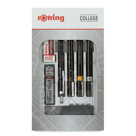 Rotring Isograph Technical Pen College Set - 0.25mm, 0.35mm, 0.5mm, Set of