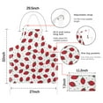 thumbnail image 7 of Strawberry Plants Fruit Dot White Pattern Apron-Garden Aprons for Women with Pockets-Cotton Linen Waterproof Kitchen Cooking Gardening Aprons Adjustable for Kitchen,Cooking,BBQ and Salon 33x27 Inch, 7 of 7