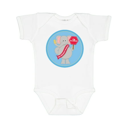 

Inktastic Peanut Allergy Elephant Gift Baby Boy or Baby Girl Bodysuit