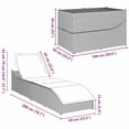 thumbnail image 2 of vidaXL Folding Sun Lounger with Cushion and Storage Black Poly Rattan, 2 of 5