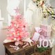 thumbnail image 4 of Árbol de Navidad SY CRAFT mini rosa con luces y adornos de 20 cm, 4 of 7