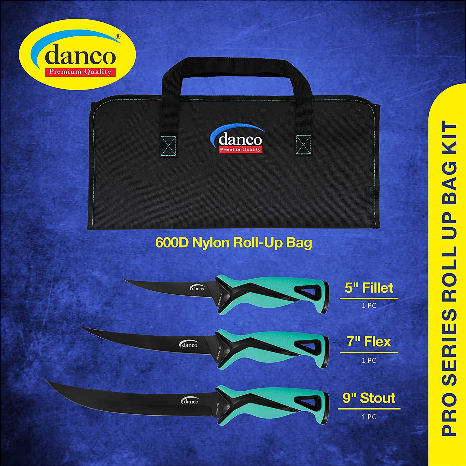 Danco Pro Series 3 Piece Knife Set - Seafoam