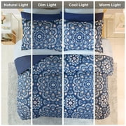 Regency Heights Twin Size Comforter Set, 6-Piece Bed in a Bag Twin, Navy Blue Bedding Comforter Set with Comforter, Flat Sheets, Fitted Sheets with Side Pockets