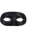 thumbnail image 2 of Black Half Domino Mask Adult Halloween Accessory, 2 of 2