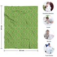 thumbnail image 4 of Green Bigfoot Pattern Blanket,Comfortable Soft Flannel Throw Blanket,All Season,Warm Lightweight Blankets for Sofa Bed Couch Living Room Chair,30"x40", 4 of 4