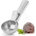 thumbnail image 1 of Premium Stainless Steel Ice Cream Scoop With Trigger Ice Cream Scooper Dishwasher Safe, Heavy Duty Metal Icecream Scoop Spoon With Anti-freeze Handle, 1 of 4