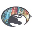 thumbnail image 3 of Atrapasueños para Gatos, Vidrio de Colores Vibrantes, Recuerdo significativo para Los Amantes de las Mascotas, Regalo Hecho A Mano, Decoración de Jardín y Hábitaciones, 3 of 7