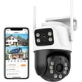 thumbnail image 2 of Cámara de Seguridad Exterior de 6 Mp, Sistema de Vigilancia Ptz de 360°, Lente Dual de 2,4 Ghz, Grabación 24/7, Ip66, Wifi, Detección de Movimiento, Visión Nocturna A Color Y Audio Bidireccional.(A), 2 of 9