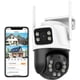 thumbnail image 2 of Cámara de Seguridad Exterior de 6 Mp, Sistema de Vigilancia Ptz de 360°, Lente Dual de 2,4 Ghz, Grabación 24/7, Ip66, Wifi, Detección de Movimiento, Visión Nocturna A Color Y Audio Bidireccional., 2 of 9