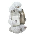 thumbnail image 2 of White French Poodle Puppy Pet Dog Glass Salt And Pepper Shakers Holder Set, 2 of 4