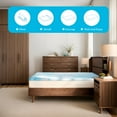 thumbnail image 7 of Arctus Queen Mattress Topper, 2" Memory Foam Mattress Topper, Blue, 7 of 7
