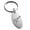 Silver, variant on Stainless Steel Fly Away Engraved Small Oval Charm Keychain Keyring