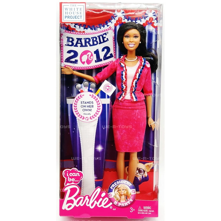 Barbie I Can Be President Doll African American 2012 Mattel No