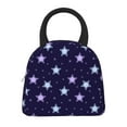 thumbnail image 3 of YFYANG Portable Waterproof Insulated Lunch Bag, Vintage Abstract Star Texture Reusable Cooler Bag / Picnic Bag for Adults Teens, 3 of 9
