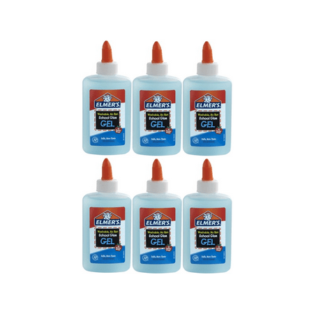 (6 pack) Elmer’s Liquid Gel School Glue, Washable, 4 Ounces, 1 Count - Great for Making (Best Glue For Paper)