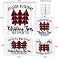 thumbnail image 2 of 4 Piece Shower Curtain Sets with 12 Hooks, Snowflakes Place Silver with Non-Slip Rugs, Toilet Lid Cover and Bath Mat for Bathroom Decor Set, 72" x 72", 2 of 7