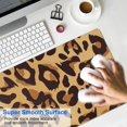 thumbnail image 4 of Long Mouse Pads for Desk,Yellow and Brown Of Leopard Print Desk Mats on Top Of Desks, Desk Mouse Pad Extra Large with 3mm Non-Slip Base and Stitched Edge for Gaming,Office,Work,Home 31.5"x11.8", 4 of 6
