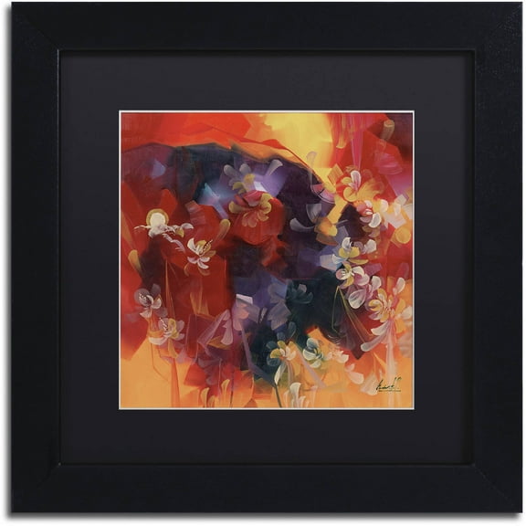 Trademark Fine Art "Hot Nights" Canvas Art by Masters Fine Art, Black Matte, Black Frame