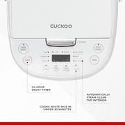 CUCKOO 12-Cup Cooked (6-Cup Uncooked) Micom Rice Cooker & Warmer, Ceramic Coated Inner Pot, Smart Fuzzy Logic, CR-0605F