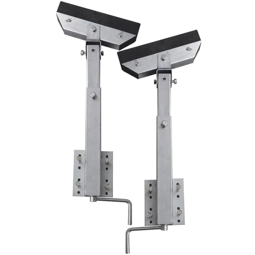 Boat Trailer Double Wheel Bow Support Set Stop Wobble Roller Ship Fast