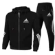 thumbnail image 2 of Primavera otoño simplicidad moda chaqueta de traje para hombres ropa deportiva Casual pantalones con capucha para hombres 2 piezas sudadera con cremallera deportes para correr, 2 of 4