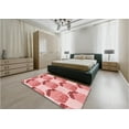 thumbnail image 4 of Ahgly Company Indoor Square Patterned Deep Rose Pink Area Rugs, 5' Square, 4 of 6