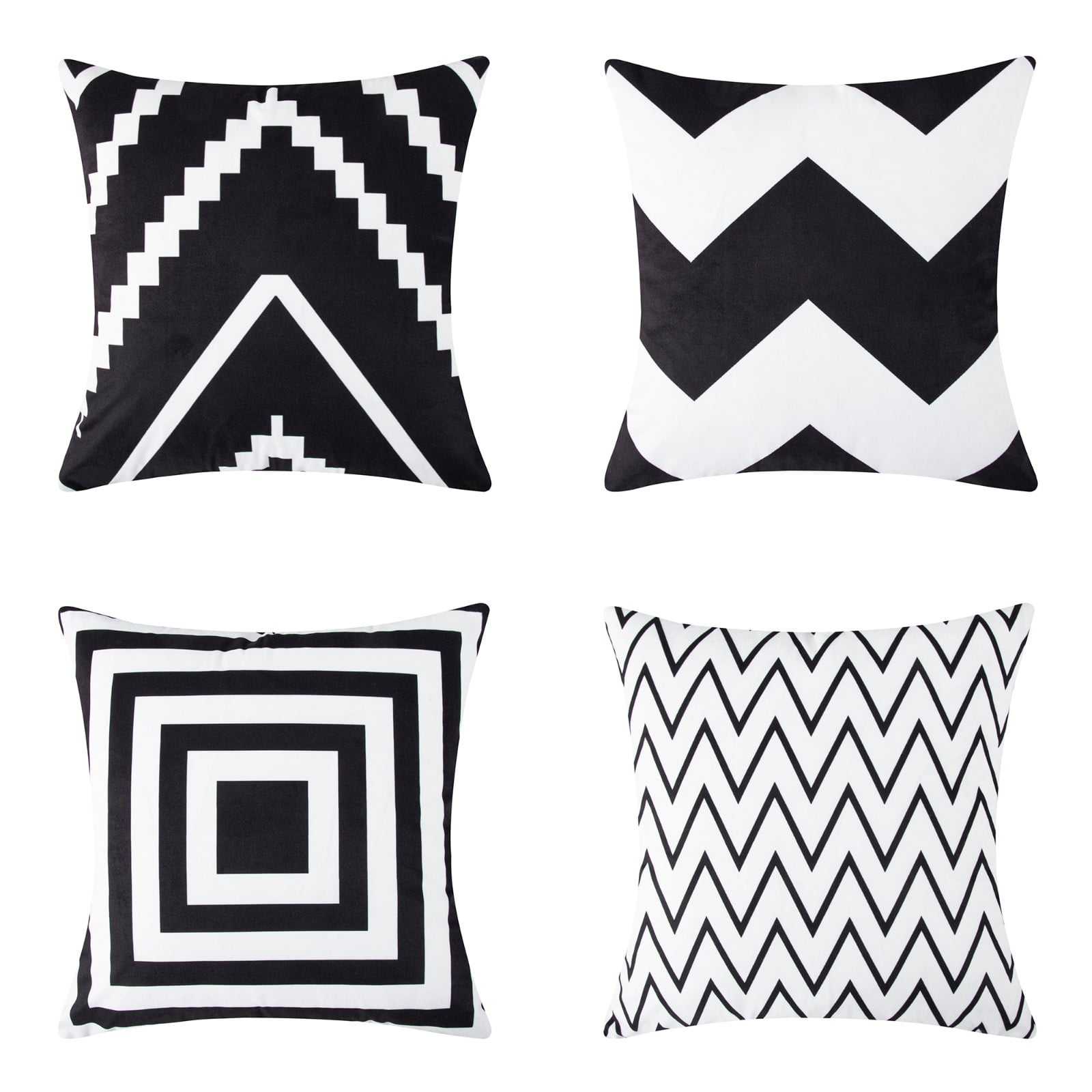 Topfinel Contemporary Decorative Outdoor Lines Pattered Square Pillow ...