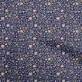 thumbnail image 1 of oneOone Polyester Spandex Navy Blue Fabric Asian Suzani Craft Projects Decor Fabric Printed By The Yard 56 Inch Wide, 1 of 5
