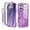 Dark Purple, variant on Dteck Magnetic for iPhone 17 Case, Compatible with MagSafe Built-in Touch Sensitive Anti-Scratch Screen Protector, Camera Lens Cover with Wrsit Strap for iPhone 17 6.3 Inch,Green