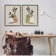 thumbnail image 2 of Stupell Industries Modern Ikebana Plant Vases Graphic Art Black Framed Art Print Wall Art, Set of 2, Design by Jacob Green, 2 of 7