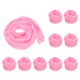 thumbnail image 1 of Uxcell 65cm/26" Medias de Tela de Flor de Nylon para Manualidades DIY, Rosa Claro, Paquete de 10, 1 of 7