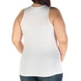 thumbnail image 2 of GUESS Womens White Textured Sleeveless Jewel Neck Handkerchief Top Size: XL, 2 of 2
