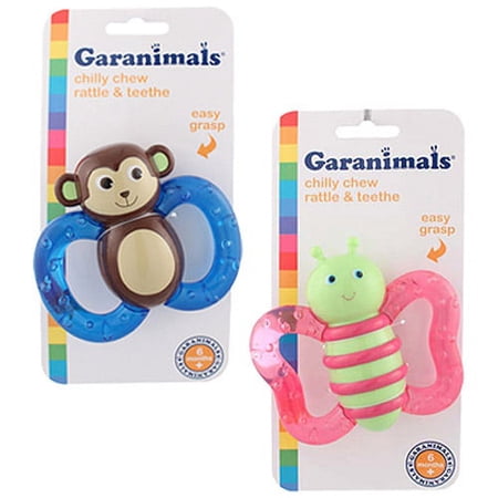Garanimals Chilly Chew, Rattle & Teether, (Styles Vary)