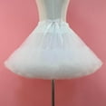 thumbnail image 2 of facefd Jupon en Tulle Superposé pour Femme, Crinoline en Mousseline pour Robe de Soirée Cosplay, Blanc, 2 of 9
