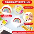 thumbnail image 4 of Ganfancp 3 Pcs Pencil School Bus And Rainbows Hair Claw Clips Back To Schools Teacher Hair Clips Cute Hair Jaw Barrettes For Women Teachers Appreciation Gift Ofertas Del Día 3 Pinzas para El Pelo, 4 of 7