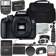 thumbnail image 1 of Canon EOS 4000D DSLR (Body Only) with Starter Accessory Bundle - Includes: SanDisk Ultra 64GB SDXC, Digital Flash, Extended Life Replacement Battery, Water Resistant Gadget Bag & More, 1 of 10