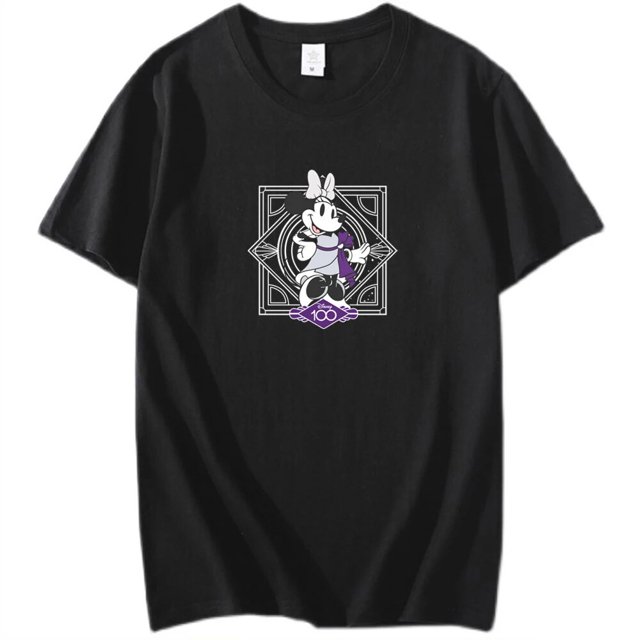 Camiseta de la familia de Disney para mujer, Camiseta de algodón con estampado de dibujos animados de Winnie the Pooh, Mickey Mouse, Stitch, hada Dumbo SIMBA
