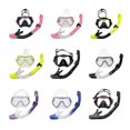 thumbnail image 3 of Gafas de buceo con montura grande para adultos, lentes de vidrio templado y cómoda falda de silicona, ideales para nadar y bucear, 3 of 5