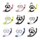 thumbnail image 2 of Gafas de buceo con montura grande para adultos, lentes de vidrio templado y cómoda falda de silicona, ideales para nadar y bucear, 2 of 5