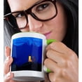 thumbnail image 2 of 3drose, Italy, Val Badia. St. Barbara Church Illuminated at Sunset, 15oz Two-tone Green Mug, 2 of 6