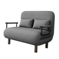 thumbnail image 4 of sofá cama plegable,Sofá cama plegable con respaldo Adultos,Sillón interior con asientos plegables en el suelo,Asiento de piso con respaldo Silla para juegos de piso,Sillón reclinable de gris, 4 of 8