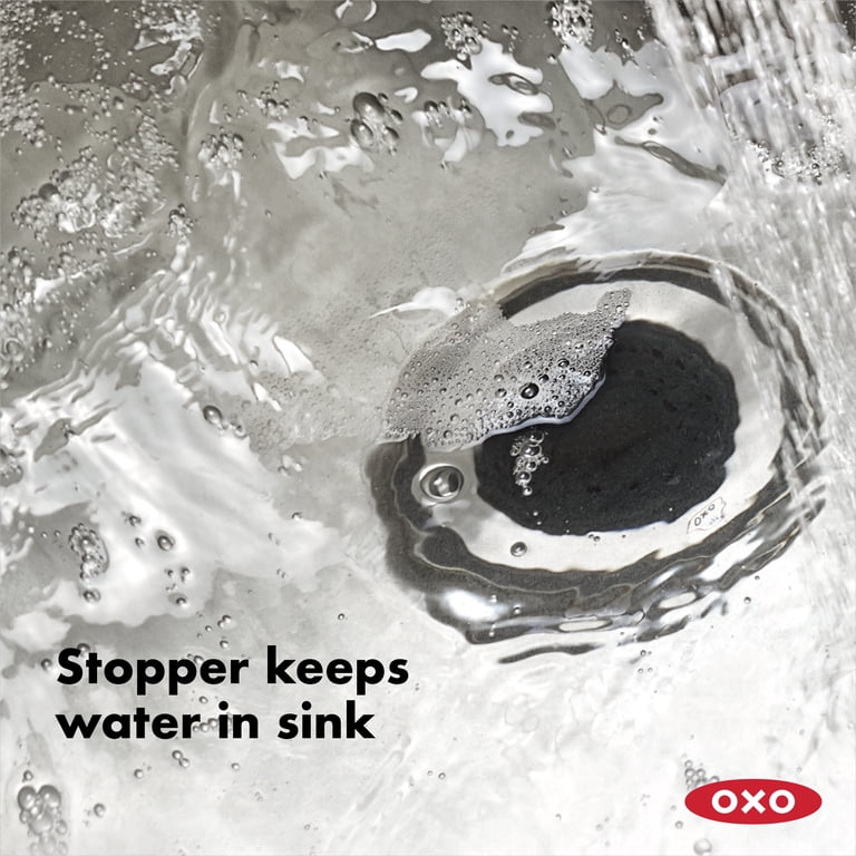 OXO Softworks 2-in-1 Stainless Steel Sink Strainer and Stopper photo 2