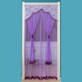 thumbnail image 1 of Punch-Free Mosquito Screen Door Curtain, Breathable Bedroom Partition Curtain, Double Layer Lace Embroidered Door Curtain, 1 of 5