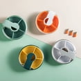 thumbnail image 4 of Injueey Pill Splitter Box Resuable Sellado Tablet Divider Interior Exterior Viaje de negocios Camping Senderismo Organizador Accesorios Gris Type3 NO3, 4 of 6